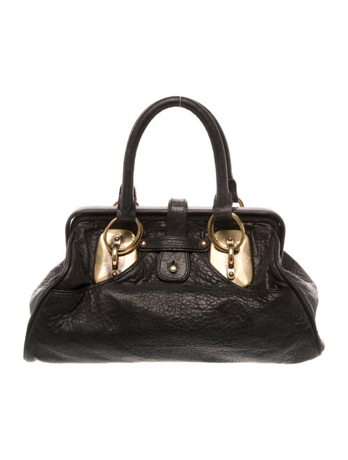 Donna Karan Leather Top Handle Bag