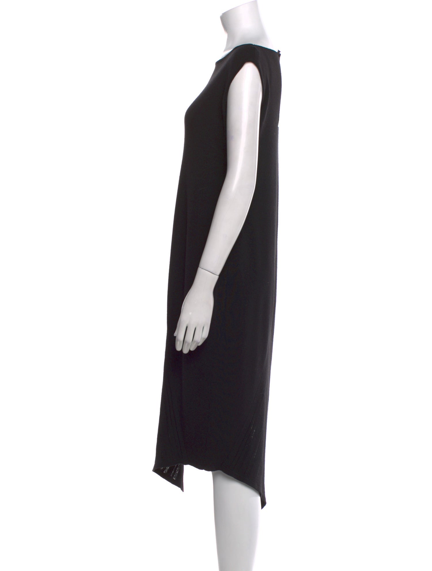 Donna Karan Wool Midi Length Dress
