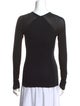 Donna Karan Crew Neck Long Sleeve Top