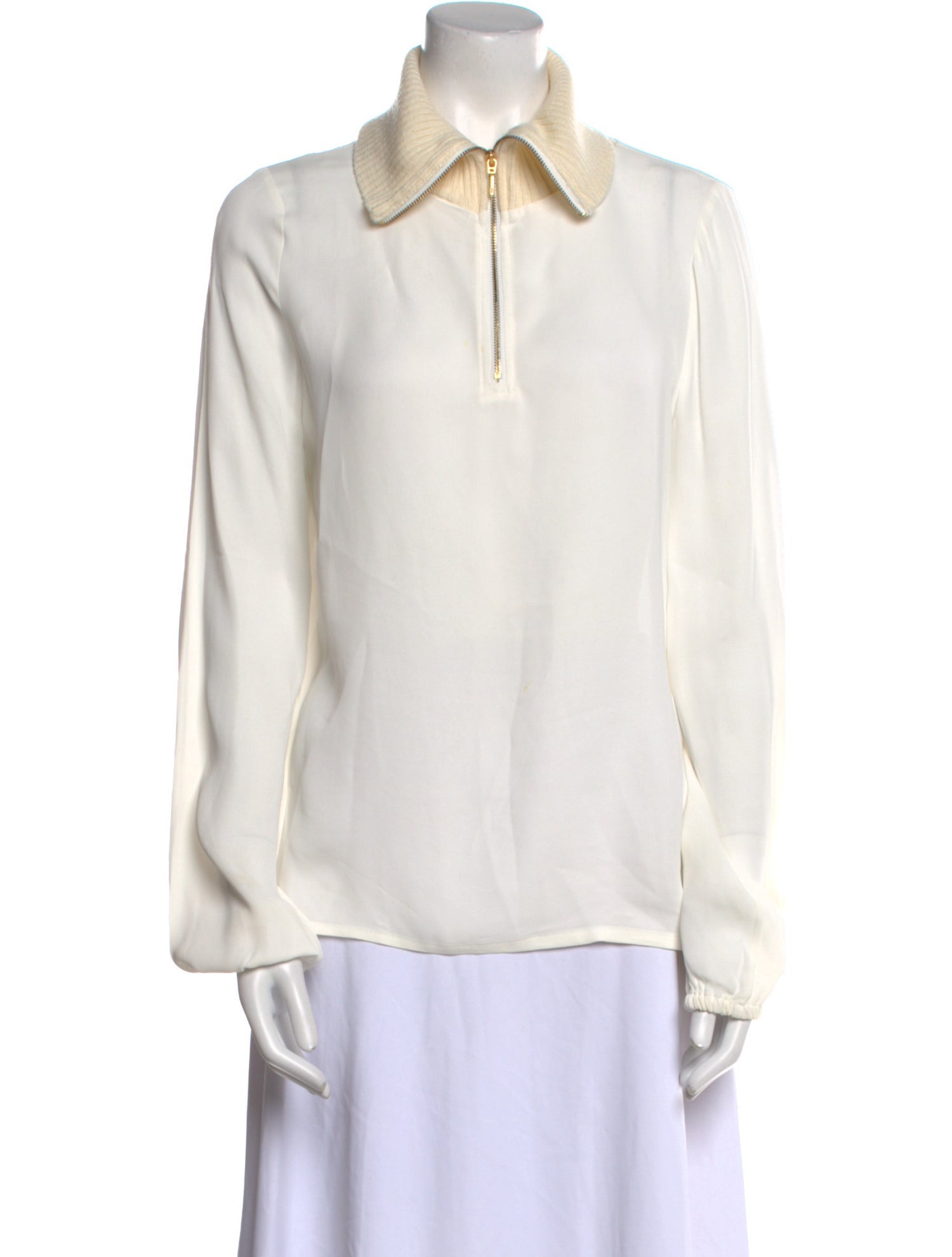 Donna Karan Long Sleeve Polo