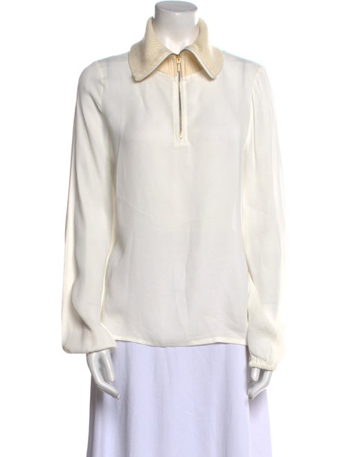 Donna Karan Long Sleeve Polo