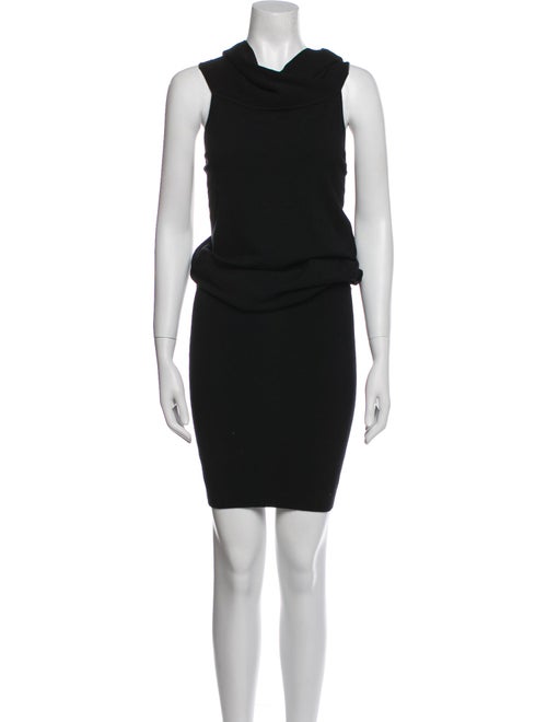 Donna Karan Cowl Neck Midi Length Dress