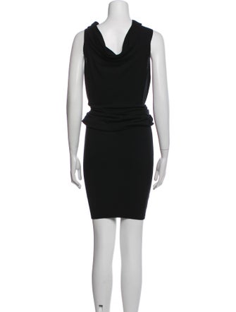 Donna Karan Cowl Neck Midi Length Dress