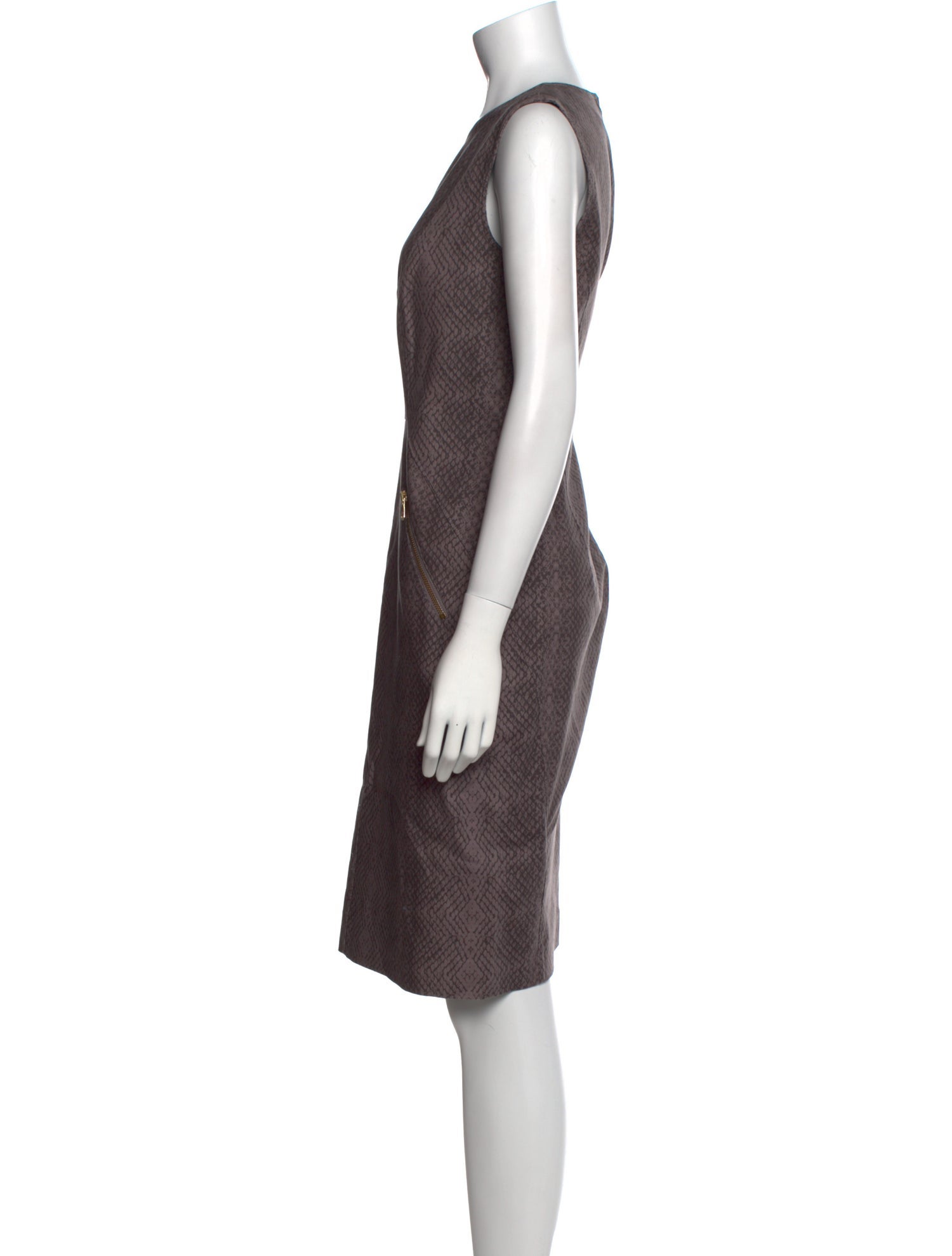 Donna Karan Crew Neck Knee-Length Dress