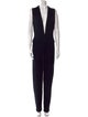 Donna Karan Wool V-Neck Jumpsuit