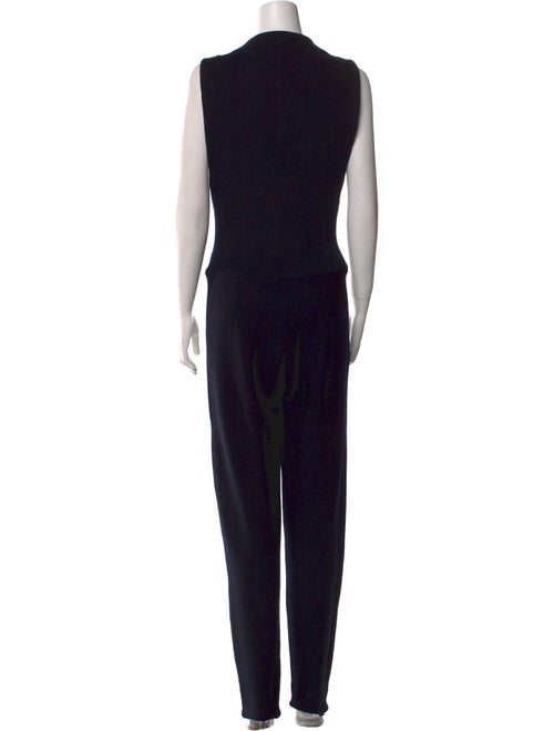 Donna Karan Wool V-Neck Jumpsuit