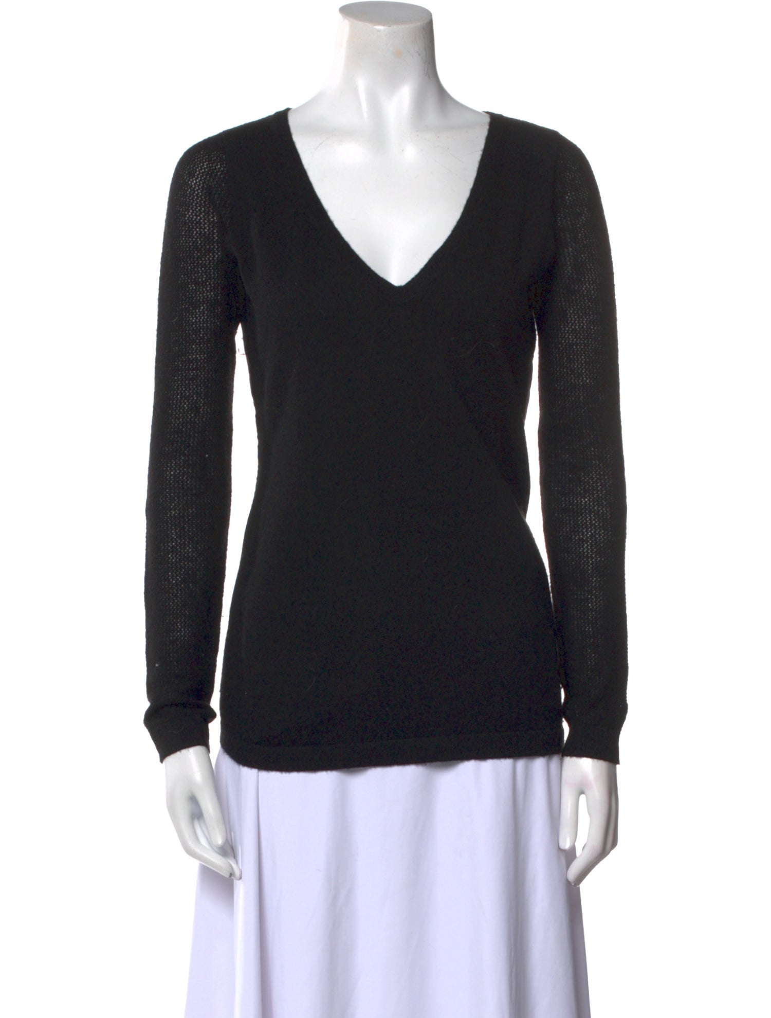 Donna Karan Cashmere V-Neck Sweater