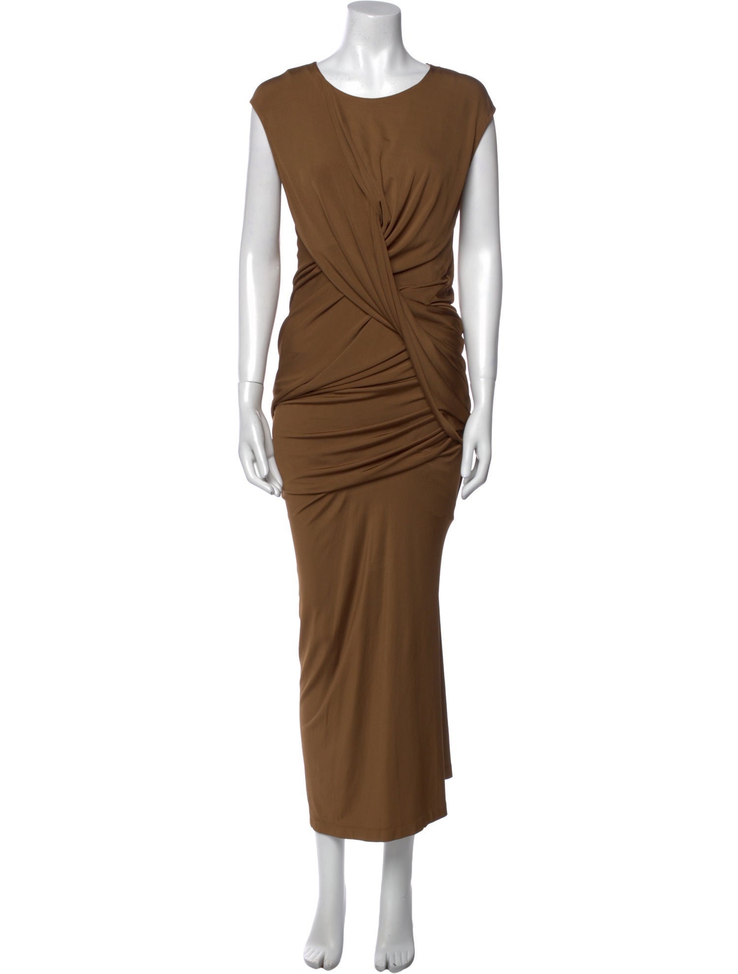Donna Karan Scoop Neck Long Dress