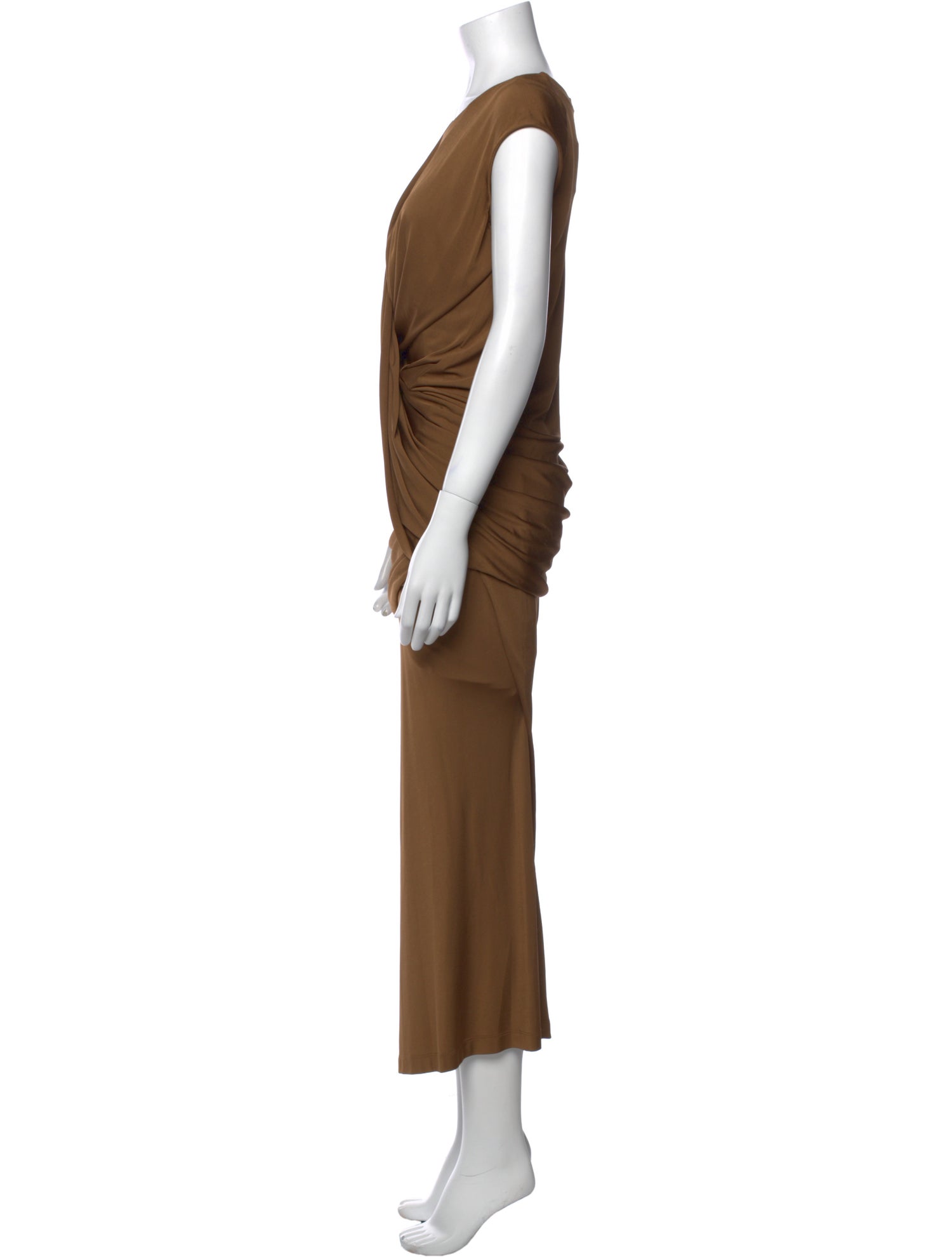 Donna Karan Scoop Neck Long Dress