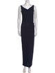 Donna Karan Cowl Neck Midi Length Dress