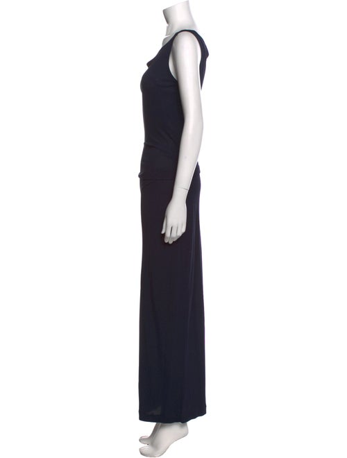 Donna Karan Cowl Neck Midi Length Dress