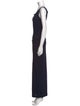 Donna Karan Cowl Neck Midi Length Dress