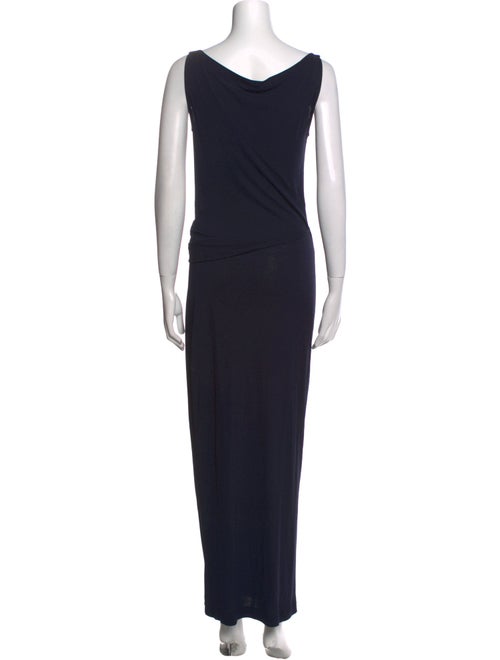 Donna Karan Cowl Neck Midi Length Dress