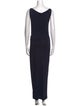 Donna Karan Cowl Neck Midi Length Dress