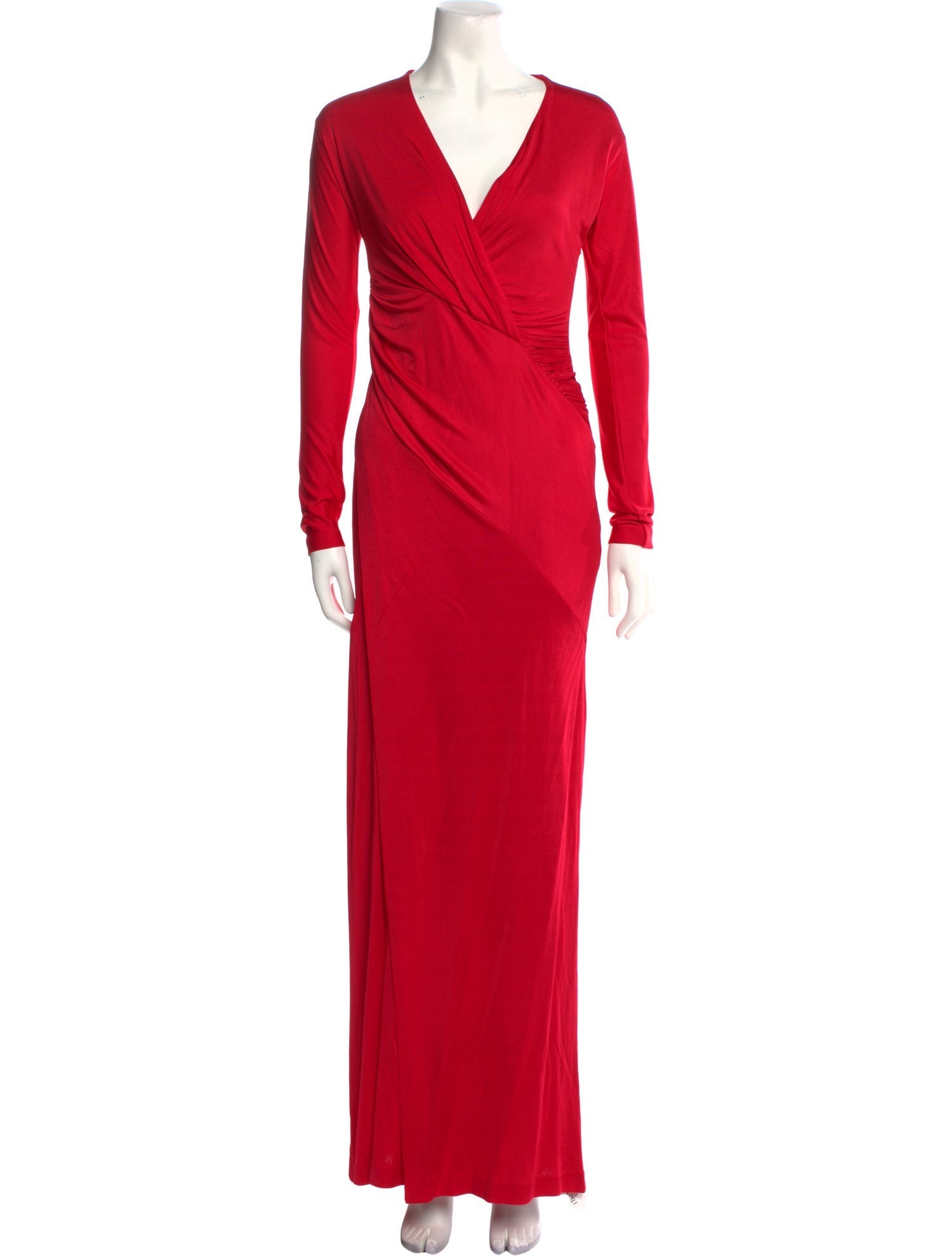 Donna Karan V-Neck Long Dress
