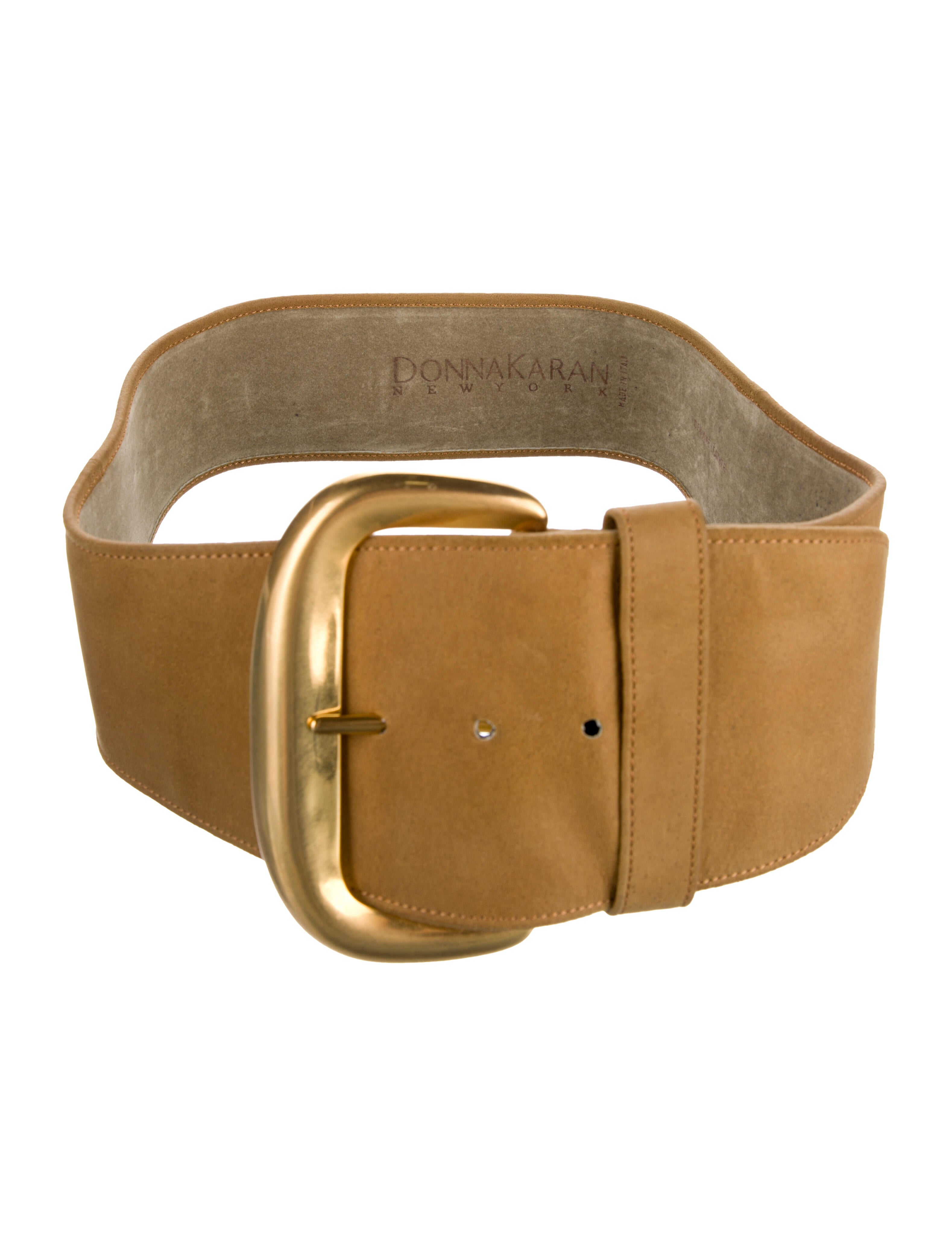 Donna Karan Wide Suede Waist Belt