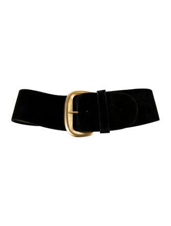 Donna Karan Wide Suede Waist Belt