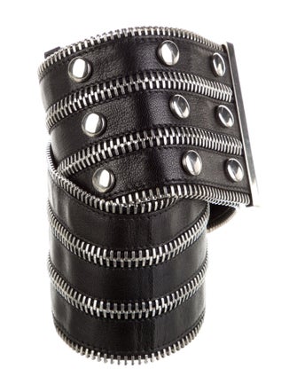 Donna Karan Wide Leather Waist Belt