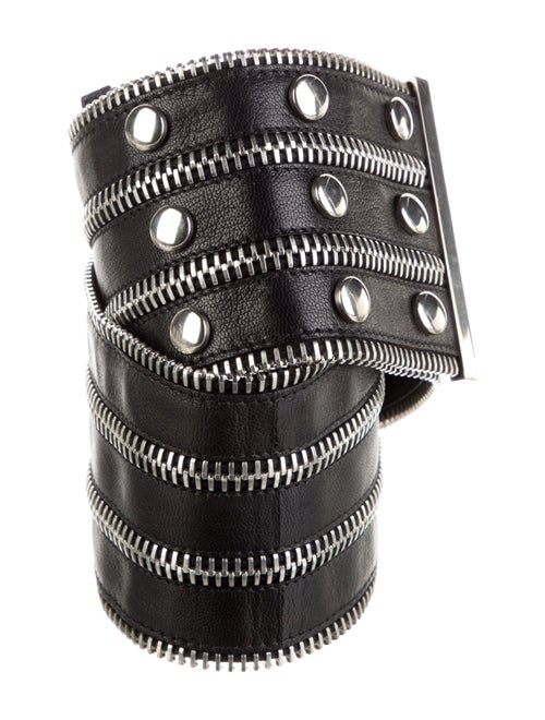 Donna Karan Wide Leather Waist Belt