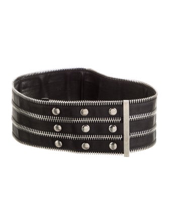 Donna Karan Wide Leather Waist Belt