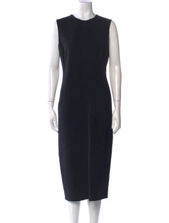 Donna Karan Wool Midi Length Dress