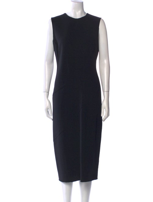 Donna Karan Wool Midi Length Dress
