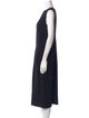 Donna Karan Wool Midi Length Dress