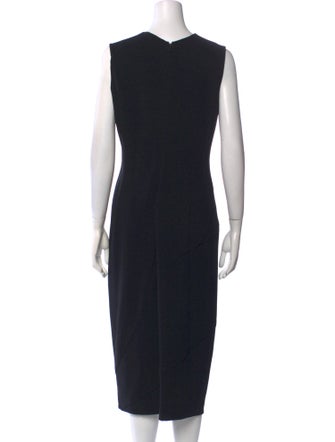 Donna Karan Wool Midi Length Dress