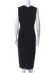 Donna Karan Wool Midi Length Dress