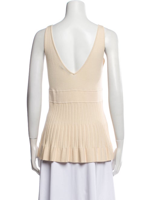 Donna Karan V-Neck Sleeveless Top