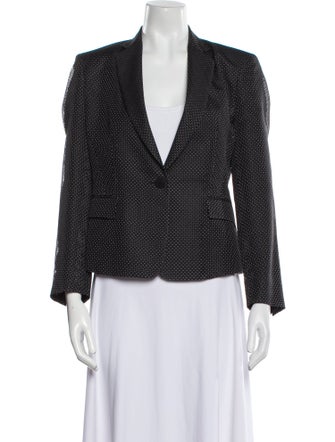 Donna Karan Silk Printed Blazer