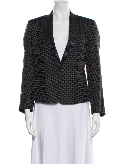 Donna Karan Silk Printed Blazer