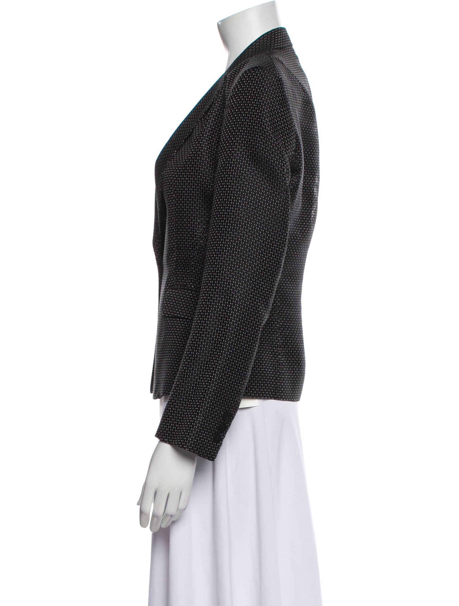 Donna Karan Silk Printed Blazer