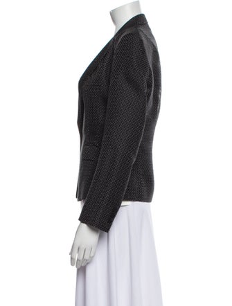 Donna Karan Silk Printed Blazer