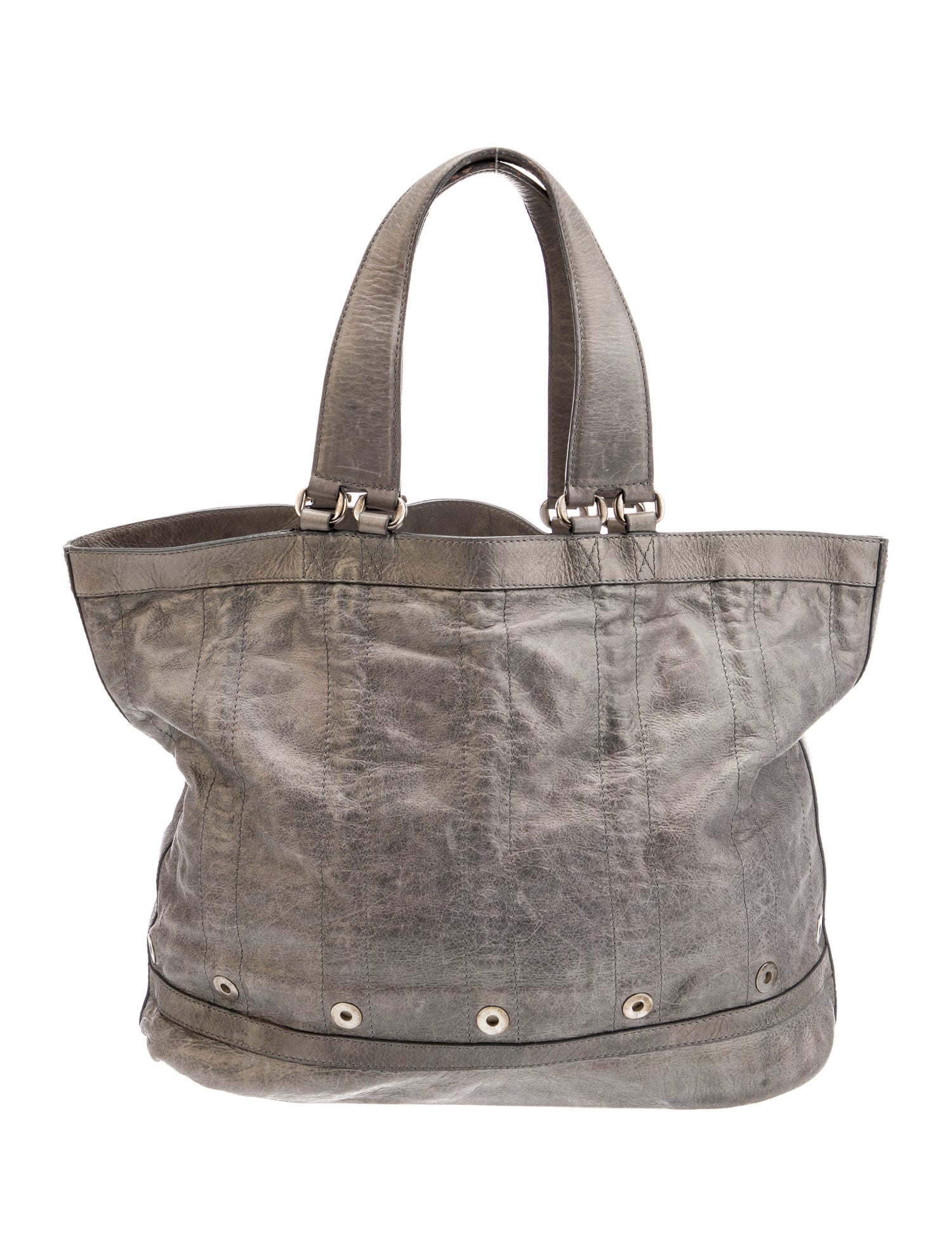 Donna Karan Leather Top Handle Bag
