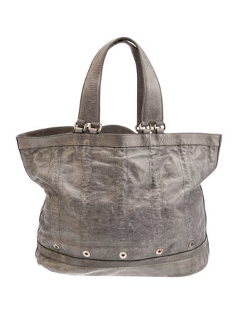 Donna Karan Leather Top Handle Bag