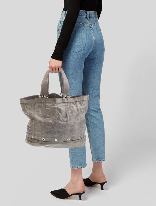 Donna Karan Leather Top Handle Bag