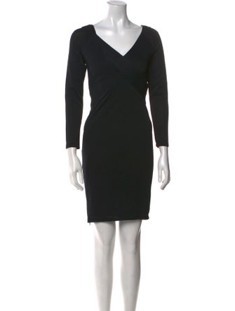 Donna Karan V-Neck Mini Dress