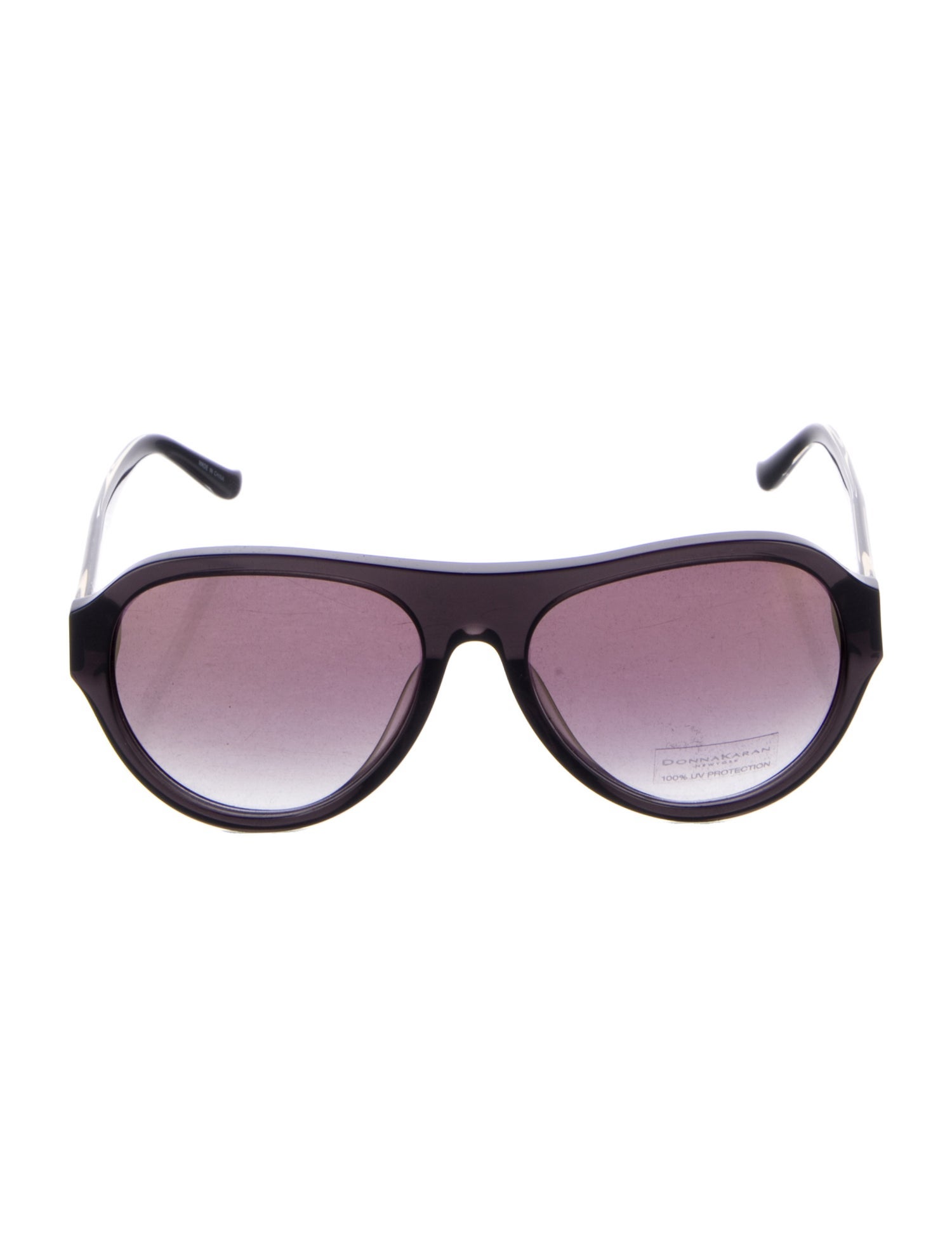 Donna Karan Round Gradient Sunglasses