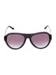 Donna Karan Round Gradient Sunglasses