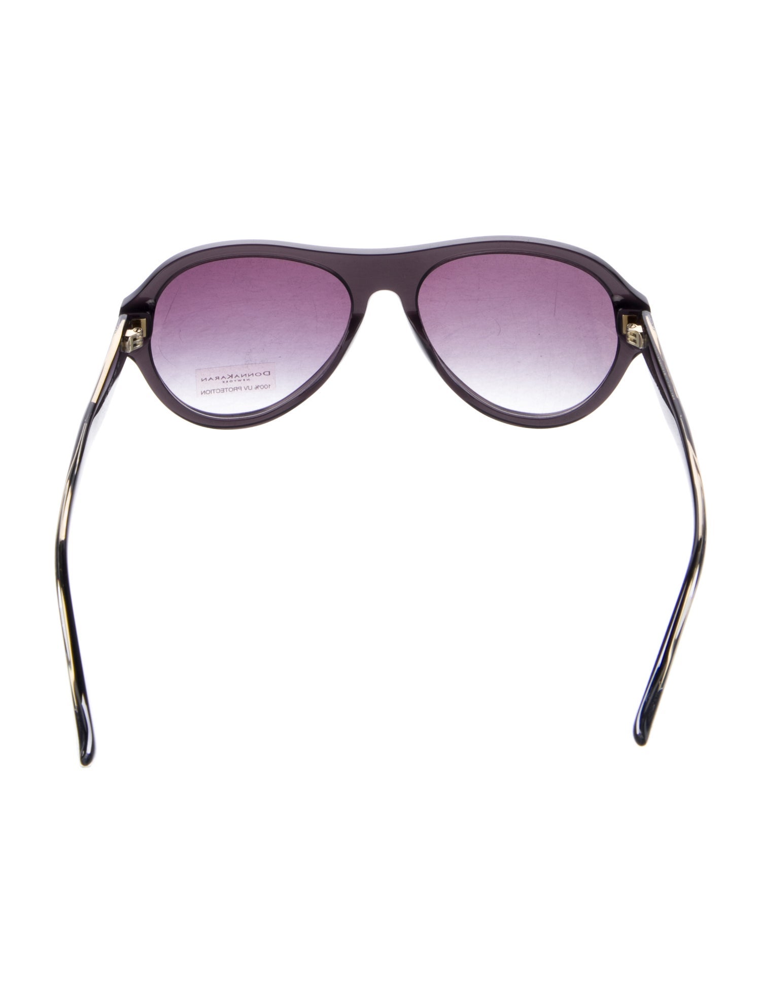 Donna Karan Round Gradient Sunglasses