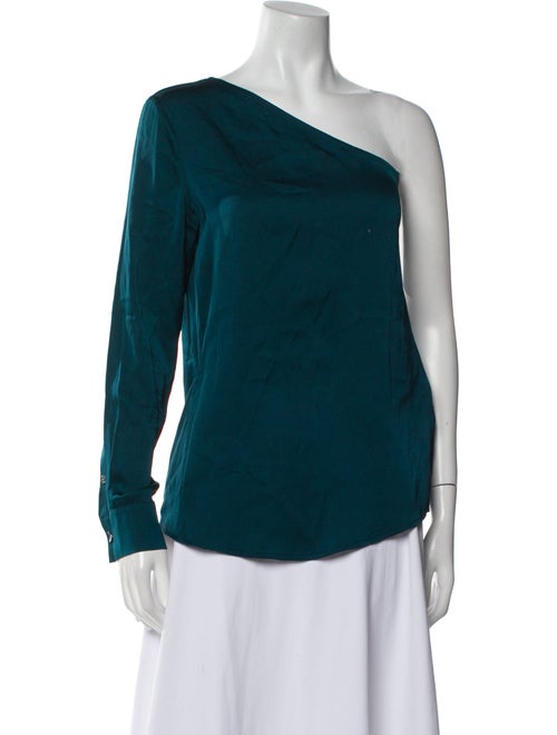 Donna Karan Silk One-Shoulder Blouse