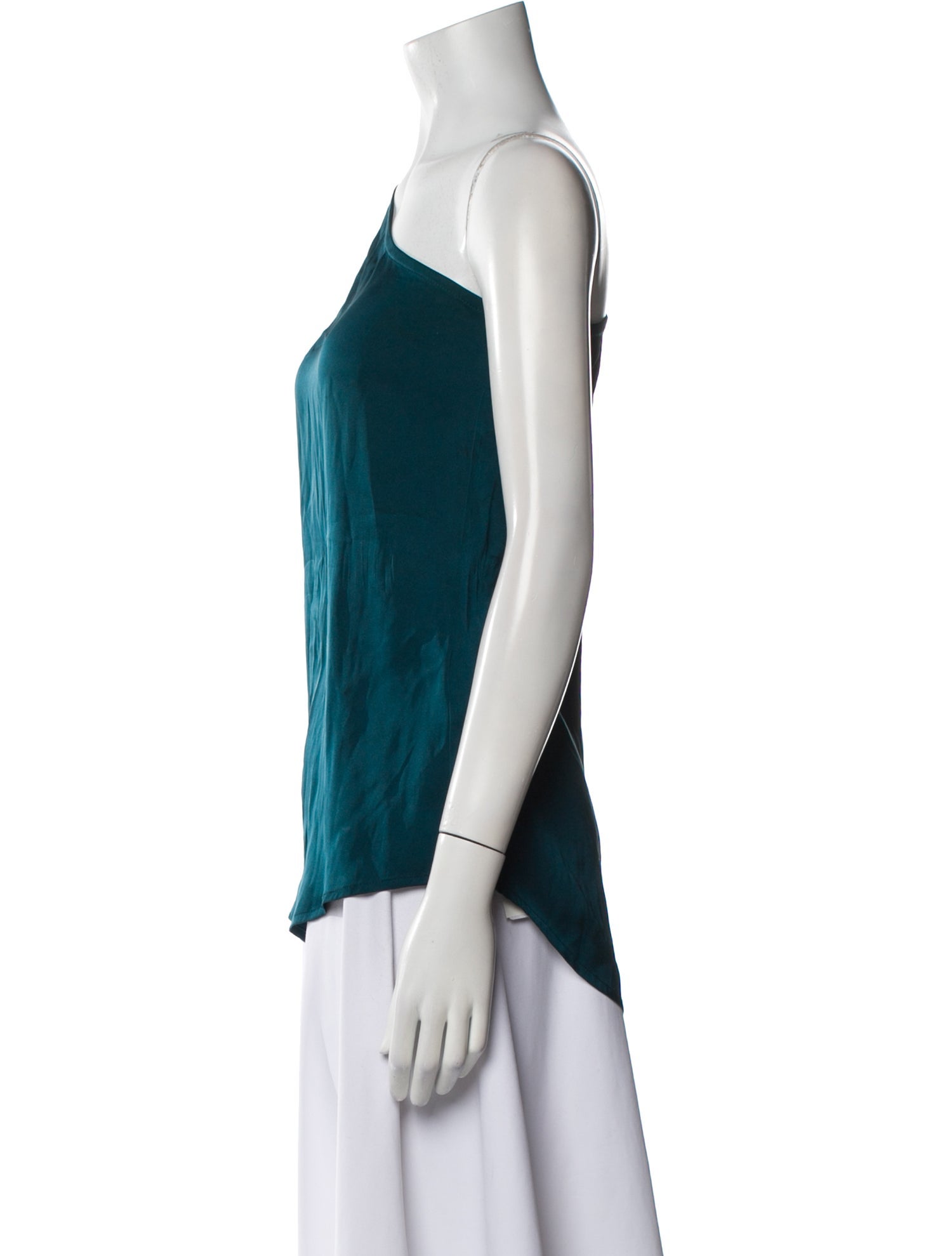 Donna Karan Silk One-Shoulder Blouse