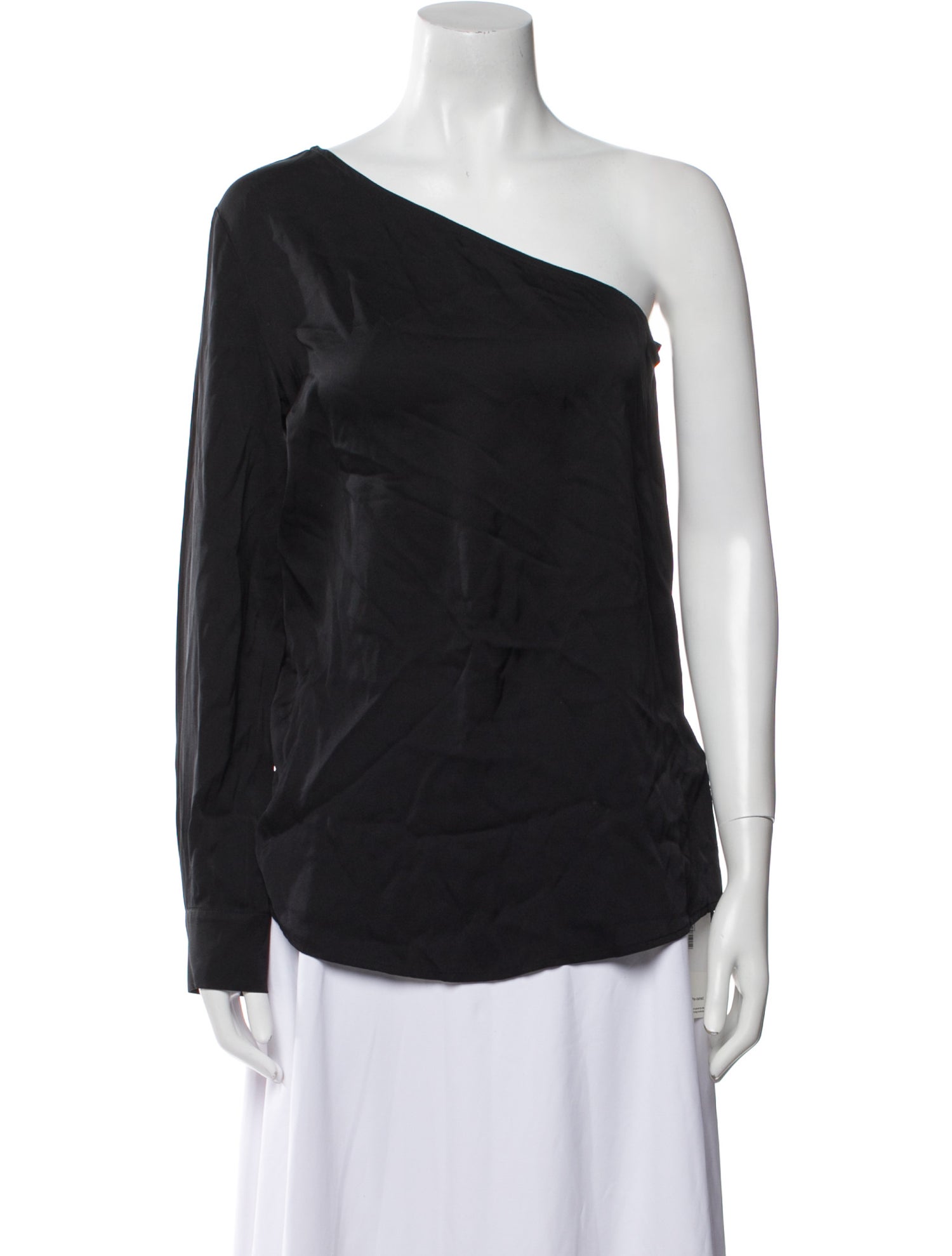 Donna Karan Silk One-Shoulder Top