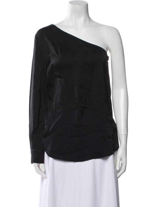 Donna Karan Silk One-Shoulder Top