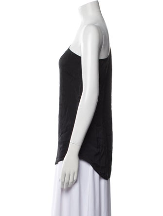 Donna Karan Silk One-Shoulder Top