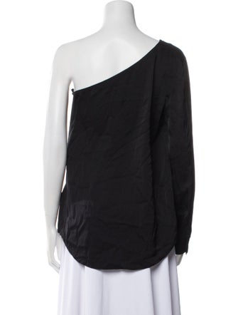 Donna Karan Silk One-Shoulder Top