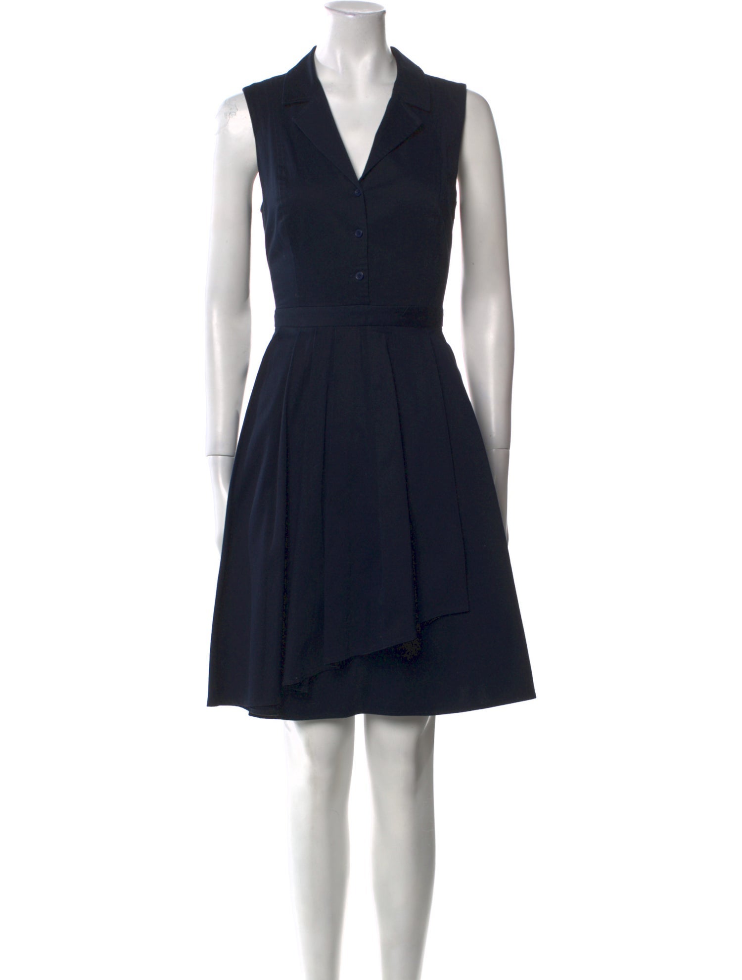 Donna Karan V-Neck Knee-Length Dress