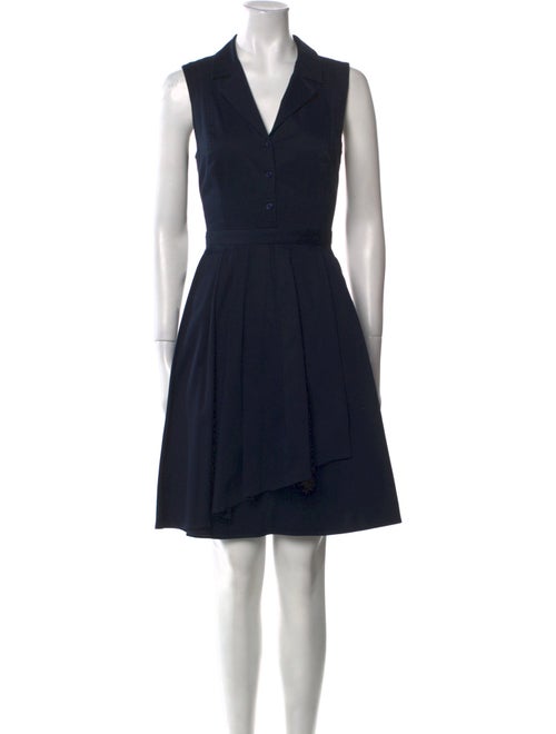 Donna Karan V-Neck Knee-Length Dress