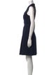 Donna Karan V-Neck Knee-Length Dress